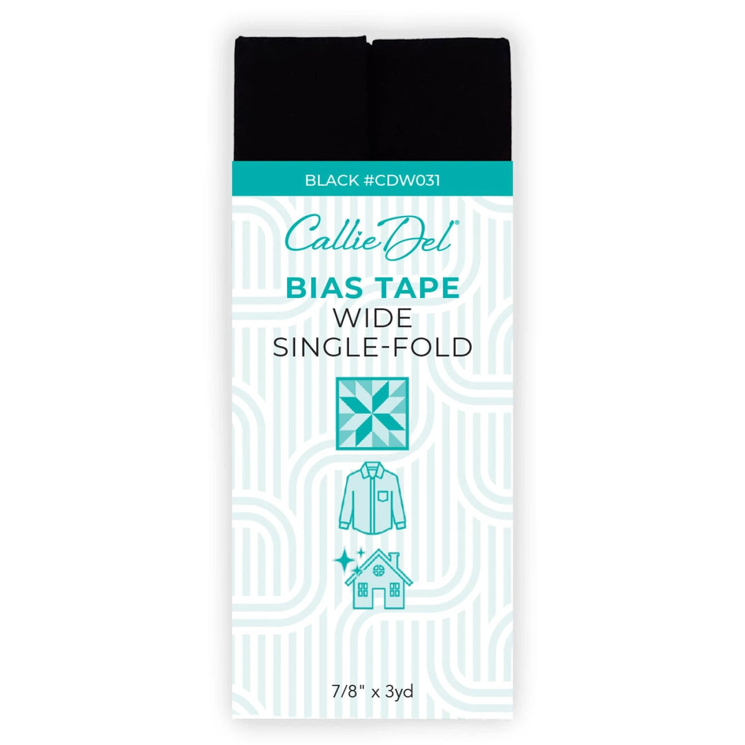 Black and White Bias Tape - Maple Leaf Quilting Company Ltd.