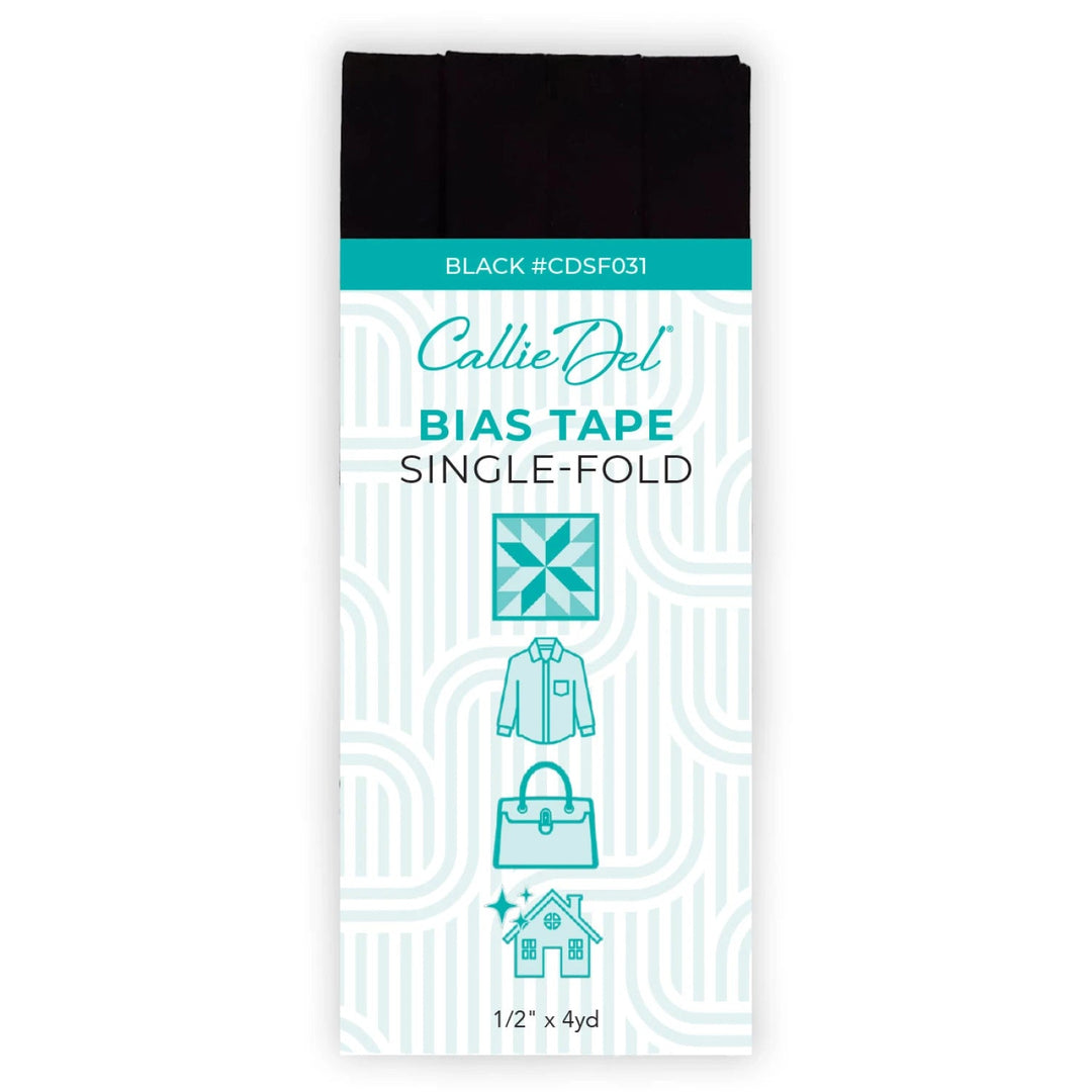 Black and White Bias Tape - Maple Leaf Quilting Company Ltd.