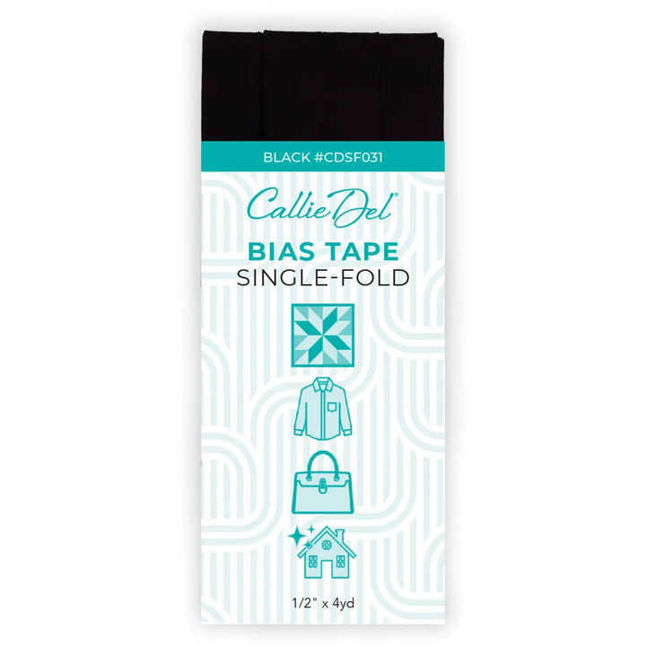 Black and White Bias Tape - Maple Leaf Quilting Company Ltd.