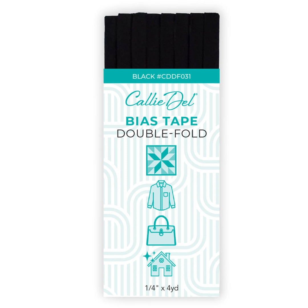 Black and White Bias Tape - Maple Leaf Quilting Company Ltd.