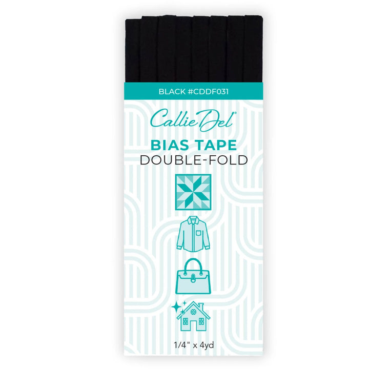 Black and White Bias Tape - Maple Leaf Quilting Company Ltd.