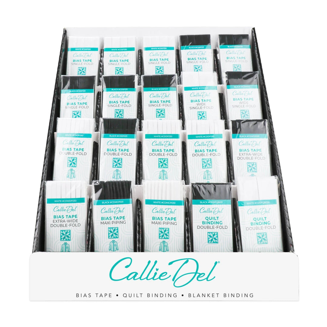 Black and White Bias Tape Asst 60 Pc  CD881N1999 - Maple Leaf Quilting Company Ltd.