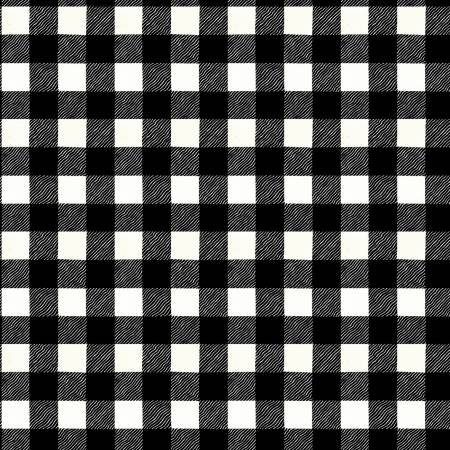 Black Buffalo Plaid 108" Cotton (WB14201R - BLACK) – Sold in UNITS of ¼ metre - Maple Leaf Quilting Company Ltd.