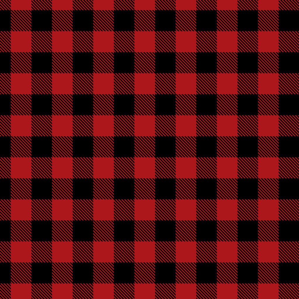 Black Red - 🇨🇦 North of Ordinary 42" Wide Flannel (2150015B-01) - Maple Leaf Quilting Company Ltd.