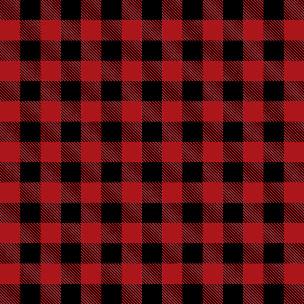Black Red - 🇨🇦 North of Ordinary 58/60" Wide Fleece (8331V) - Maple Leaf Quilting Company Ltd.