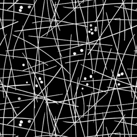 Black Swizzle Stick 108" Cotton (WBX8713 - BLAC) – Sold in UNITS of ¼ metre - Maple Leaf Quilting Company Ltd.
