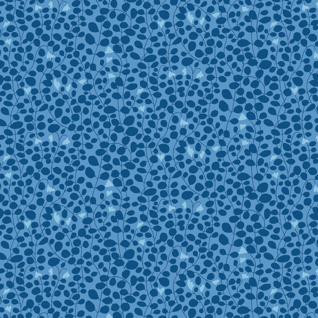 Blooming Color 2 Blue Fat Quarter Bundle | Fat Quarter Package 5pcs (FQBC2BX - BLU) - Maple Leaf Quilting Company Ltd.