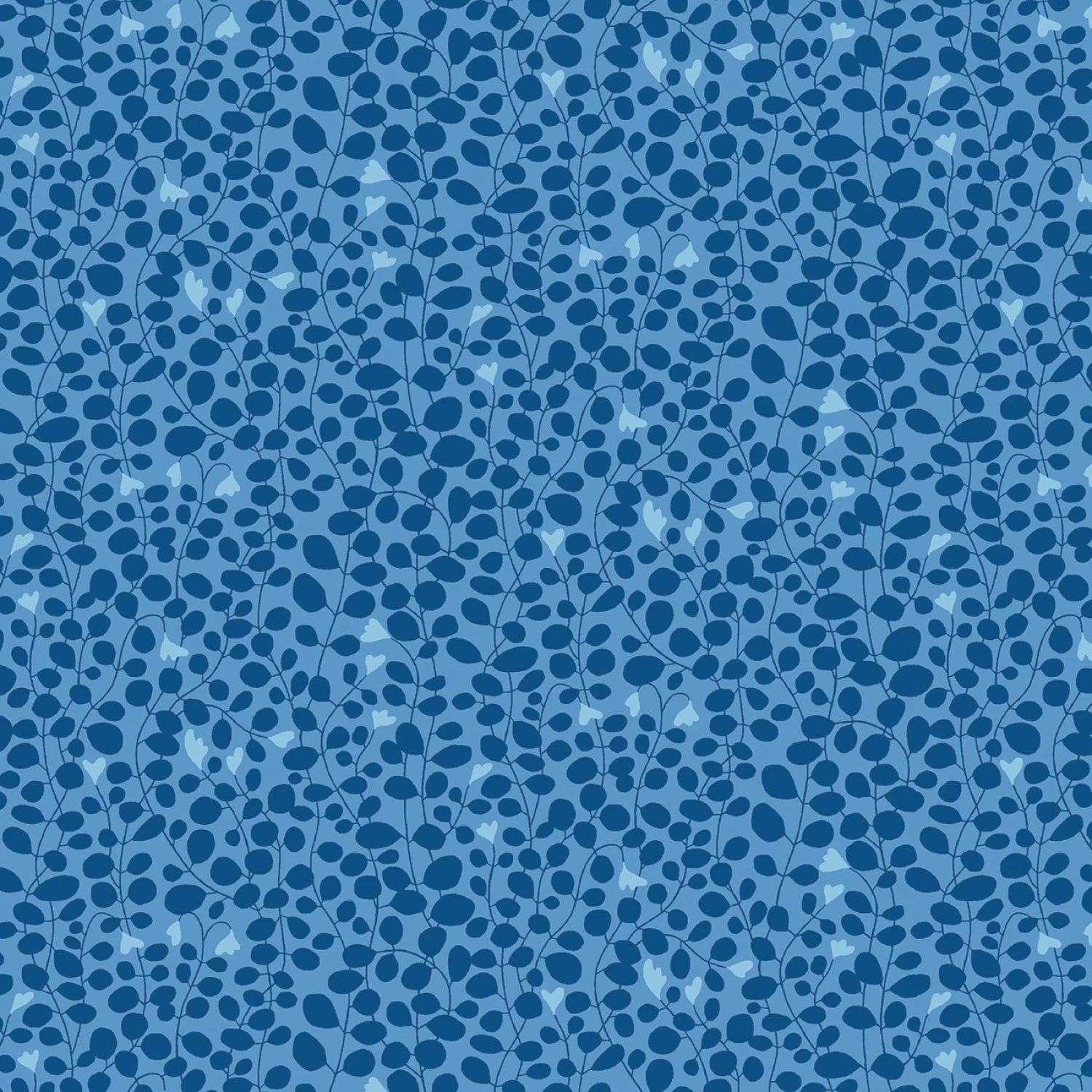 Blooming Color 2 Blue Fat Quarter Bundle | Fat Quarter Package 5pcs (FQBC2BX - BLU) - Maple Leaf Quilting Company Ltd.