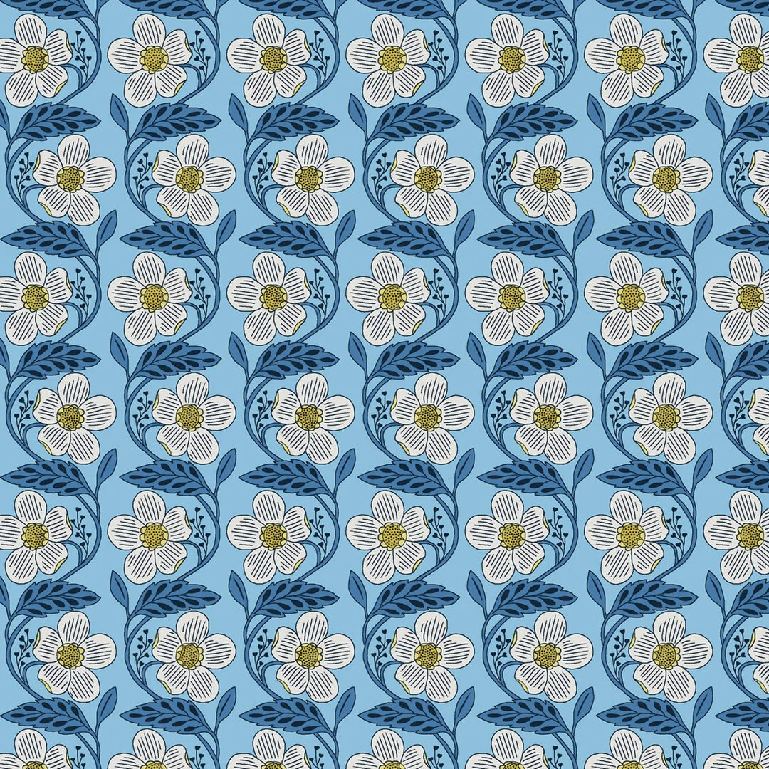 Blooming Color 2 Blue Fat Quarter Bundle | Fat Quarter Package 5pcs (FQBC2BX - BLU) - Maple Leaf Quilting Company Ltd.