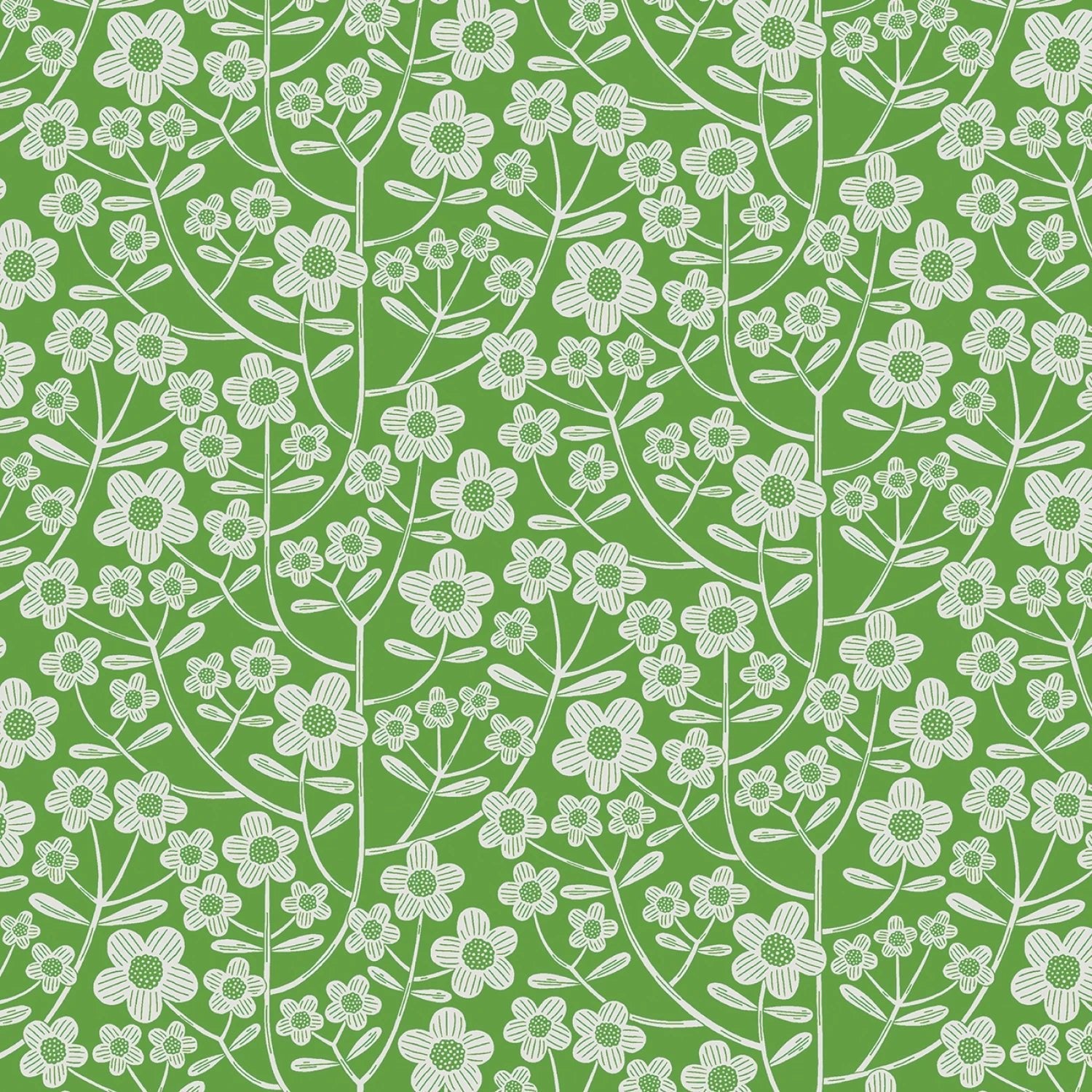 Blooming Color 2 Green Fat Quarter Bundle | Fat Quarter Package 6pcs (FQBC2BX - GRE) - Maple Leaf Quilting Company Ltd.