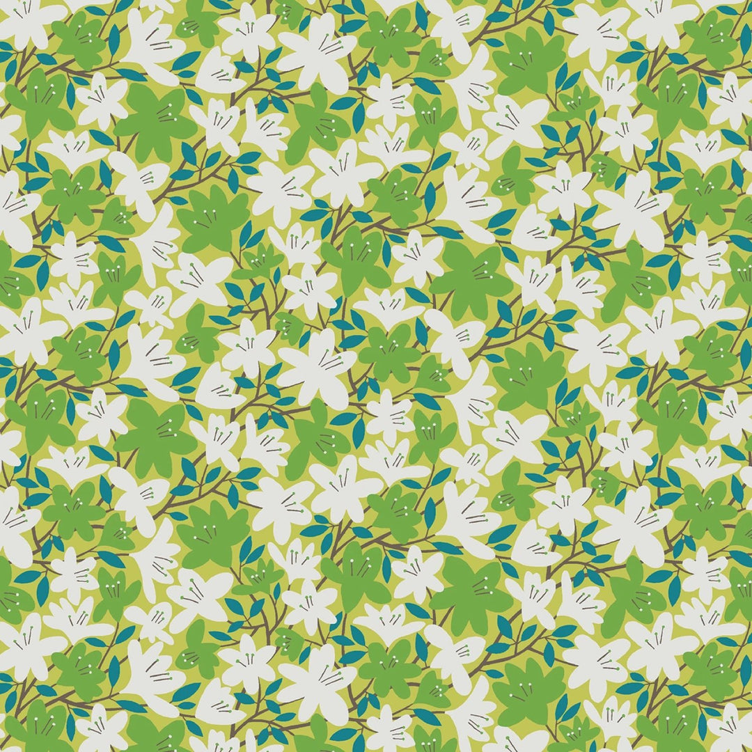 Blooming Color 2 Green Fat Quarter Bundle | Fat Quarter Package 6pcs (FQBC2BX - GRE) - Maple Leaf Quilting Company Ltd.