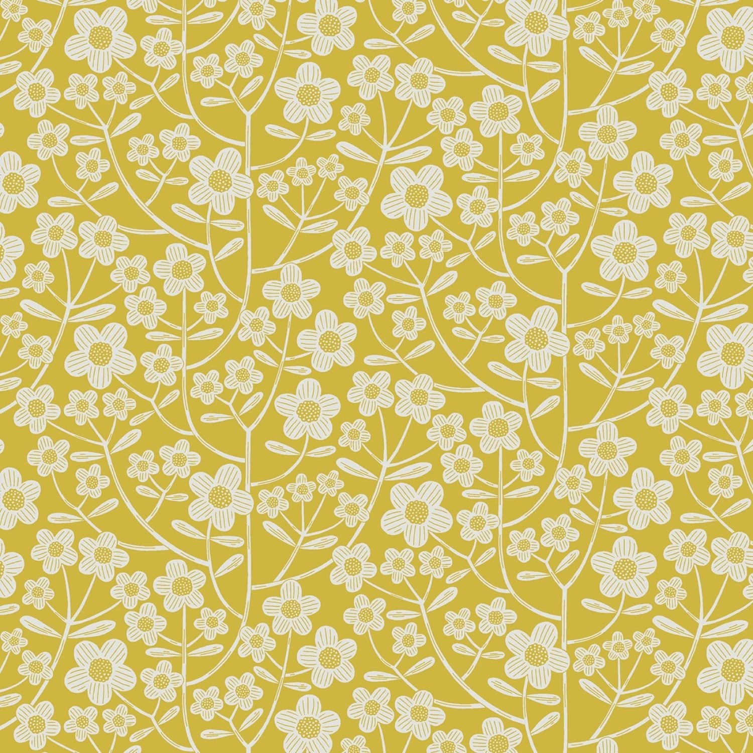 Blooming Color 2 Yellow Fat Quarter Bundle | Fat Quarter Package 5pcs (FQBC2BX - Yel) - Maple Leaf Quilting Company Ltd.