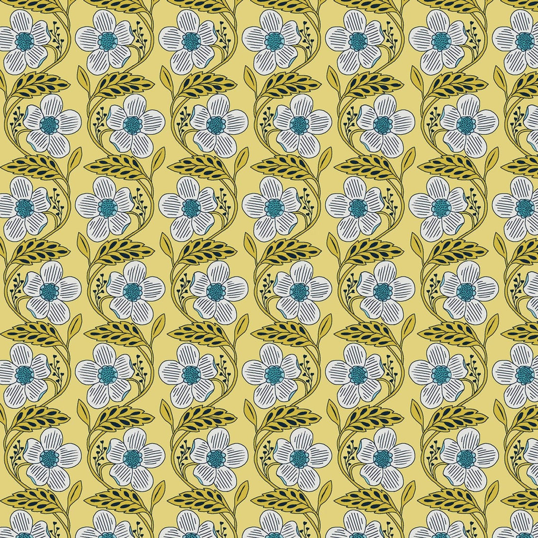 Blooming Color 2 Yellow Fat Quarter Bundle | Fat Quarter Package 5pcs (FQBC2BX - Yel) - Maple Leaf Quilting Company Ltd.