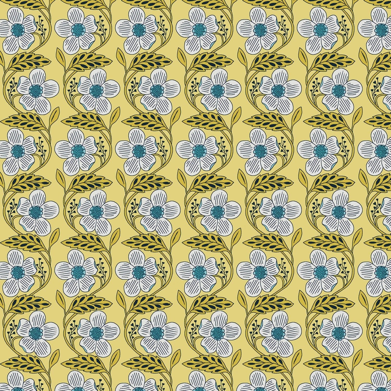 Blooming Color 2 Yellow Fat Quarter Bundle | Fat Quarter Package 5pcs (FQBC2BX - Yel) - Maple Leaf Quilting Company Ltd.