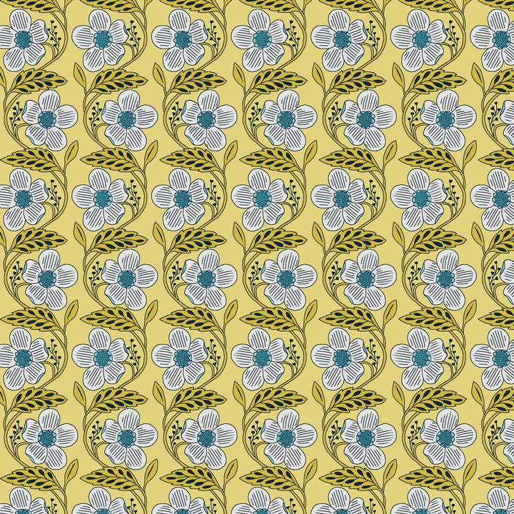 Blooming Color 2 Yellow Fat Quarter Bundle | Fat Quarter Package 5pcs (FQBC2BX - Yel) - Maple Leaf Quilting Company Ltd.