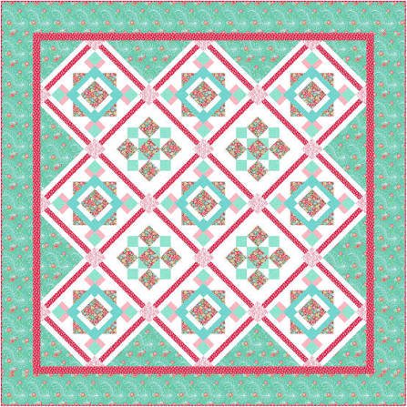 Blossom By Windmill Quilts - Quilt Kit (79" x 79") - Maple Leaf Quilting Company Ltd.