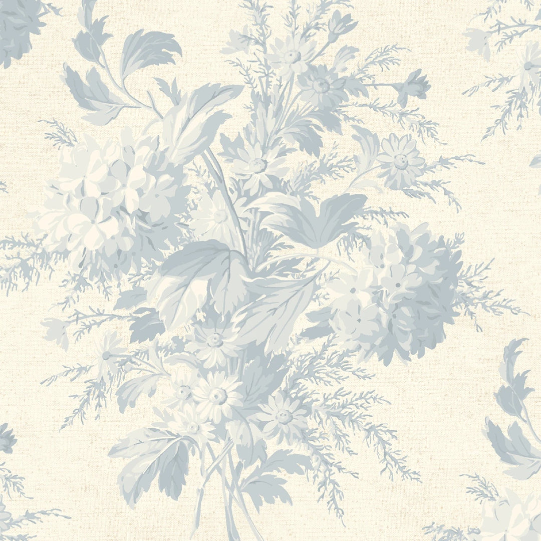 Blue Bouquet | 108” Cotton (QB541547D - BLUE) - Sold in UNITS of 1/4 metre - Maple Leaf Quilting Company Ltd.