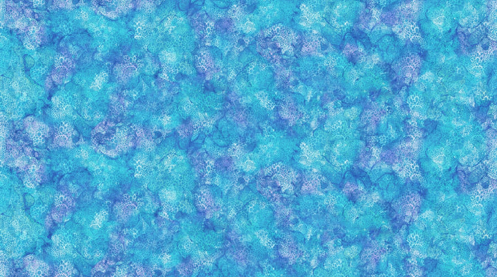 Blue Bubbles - Coral Reef | 43/44" Cotton (DP28880 - 44) - Sold in UNITS of ¼ metre - Maple Leaf Quilting Company Ltd.