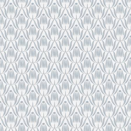 Blue Flower Drop 118" Cotton (183 - 25306) – Sold in UNITS of ¼ metre - Maple Leaf Quilting Company Ltd.