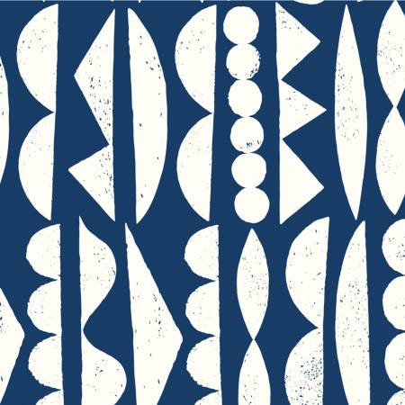 Blue Imprint Organic Shape Sorter 108" Cotton (227409 - X) – Sold in UNITS of ¼ metre - Maple Leaf Quilting Company Ltd.