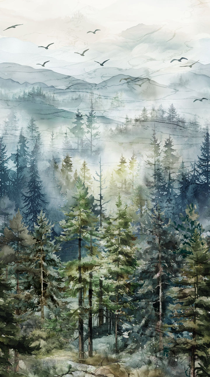 Blue Ombre - Altitude | 43/44" Cotton (DP29154-43) - Sold in UNITS of ¼ metre - Maple Leaf Quilting Company Ltd.