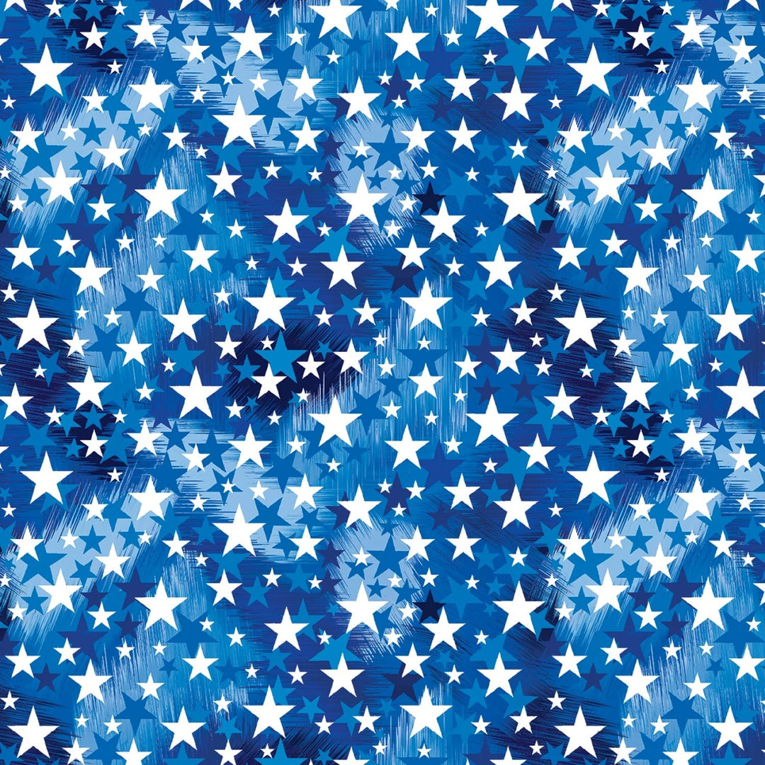 Blue Patriotic 108” Cotton (14728WB - 55) - Sold in UNITS of 1/4 metre - Maple Leaf Quilting Company Ltd.