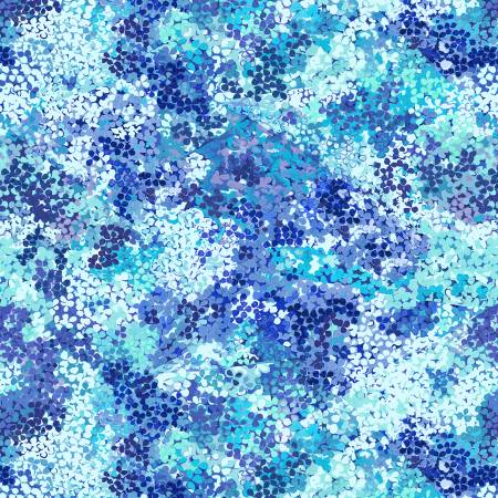 Blue Petals 118" Cotton (BQ4043 - 70) – Sold in UNITS of ¼ metre - Maple Leaf Quilting Company Ltd.