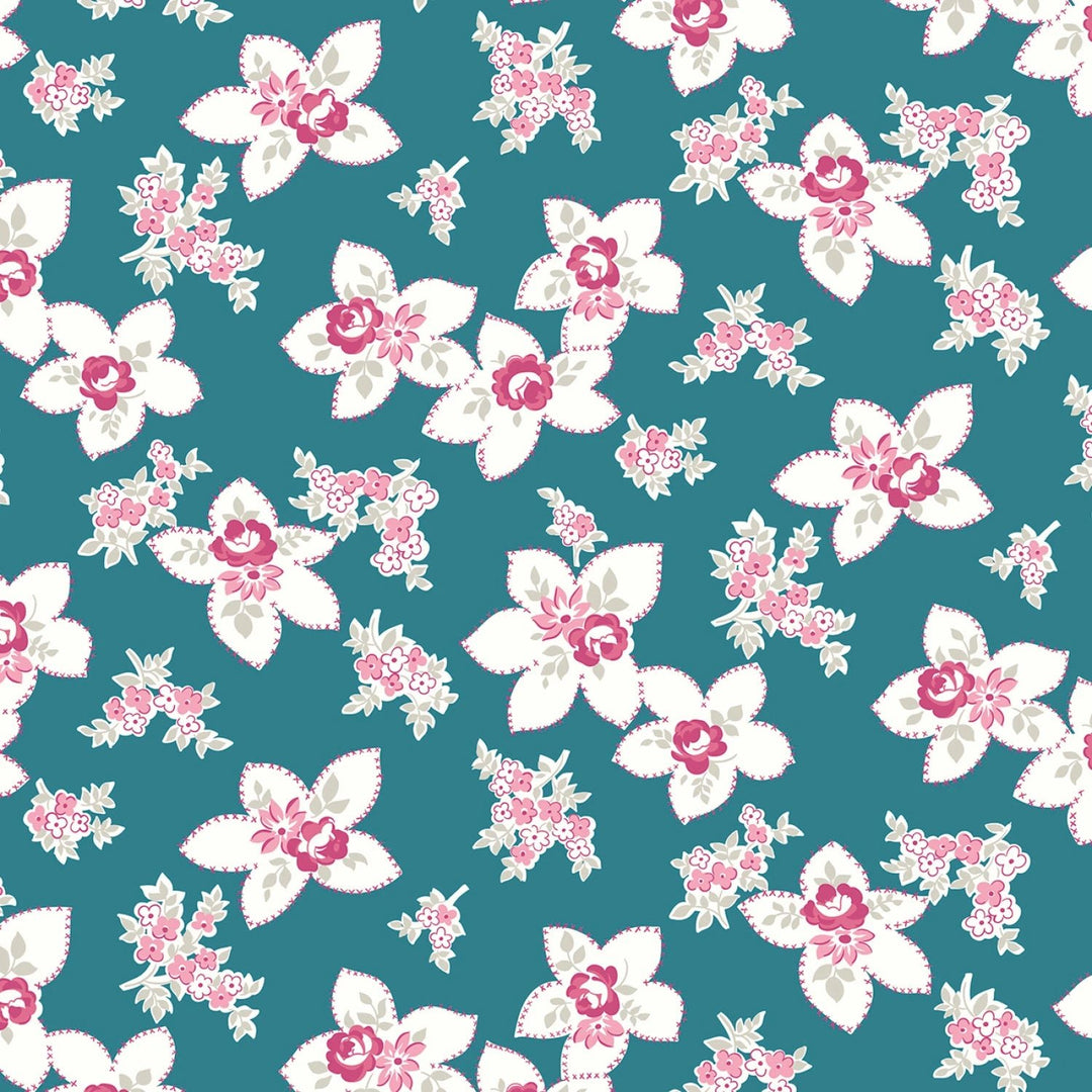 Blue Precious Petites by Gerri Robinson Collection 108” Cotton (WB15838R - BLUE) - Sold in UNITS of 1/4 metre - Maple Leaf Quilting Company Ltd.