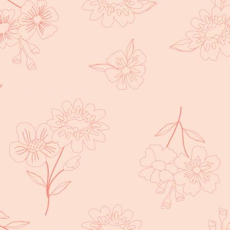 Blush Spring's in Town 108" Cotton (WB14217R - BLUSH) – Sold in UNITS of ¼ metre - Maple Leaf Quilting Company Ltd.