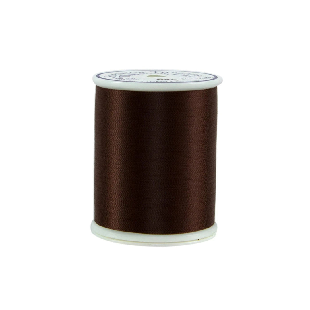 Bottom Line Polyester Thread 1420yds/1298metres | Dark Brown - 648 - Maple Leaf Quilting Company Ltd.
