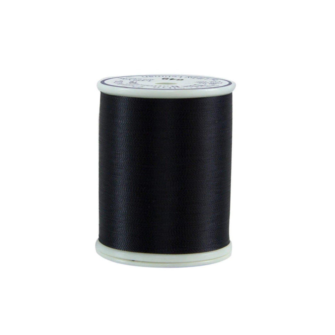 Bottom Line Polyester Thread 1420yds/1298metres | Dark Grey - 649 - Maple Leaf Quilting Company Ltd.