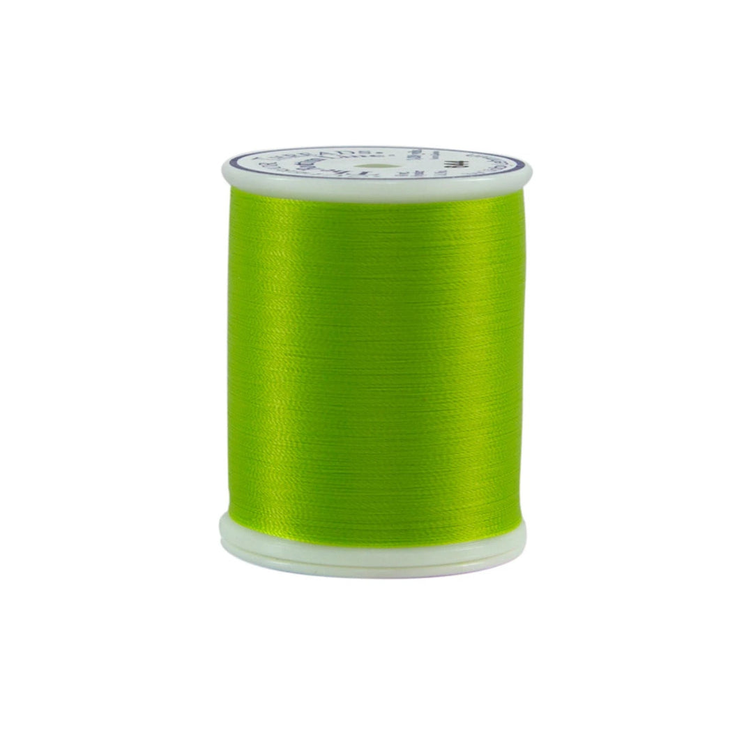 Bottom Line Polyester Thread 1420yds/1298metres | LIme Green - 644 - Maple Leaf Quilting Company Ltd.