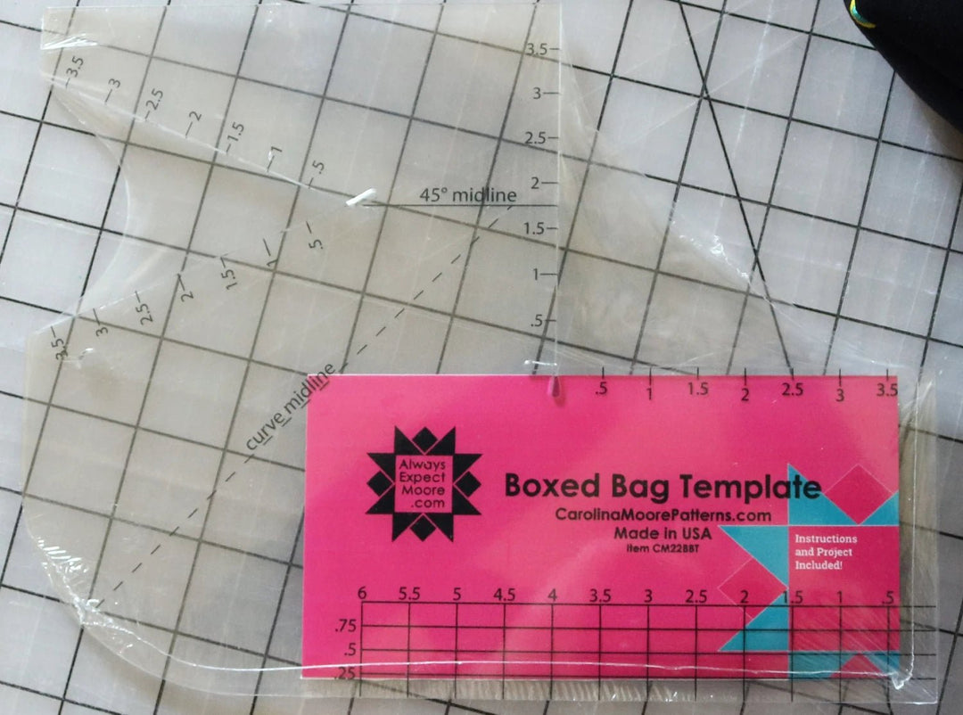 Boxed Bag Template (CM22BBT) - Maple Leaf Quilting Company Ltd.