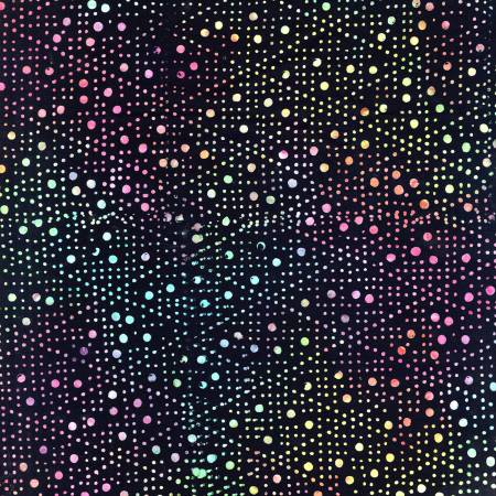 Bright Dancing Techno Dots 106" Batik (BX8623 - BRIGHT) - Sold in UNITS of 1/4 Metre - Maple Leaf Quilting Company Ltd.