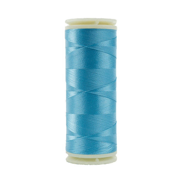 Bright Turquoise - 716 | InvisaFil™ 100wt Invisible Cottonized Polyester Thread (400m/437yd) - Maple Leaf Quilting Company Ltd.