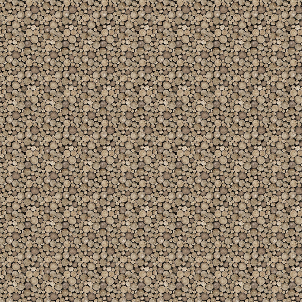 Brown Crossgrain Logs - Winter Woodland | 43/44" Cotton (28872 - 14) - Sold in UNITS of ¼ metre - Maple Leaf Quilting Company Ltd.