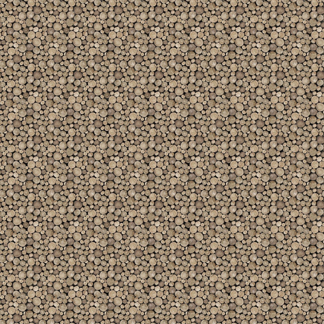 Brown Crossgrain Logs - Winter Woodland | 43/44" Cotton (28872 - 14) - Sold in UNITS of ¼ metre - Maple Leaf Quilting Company Ltd.