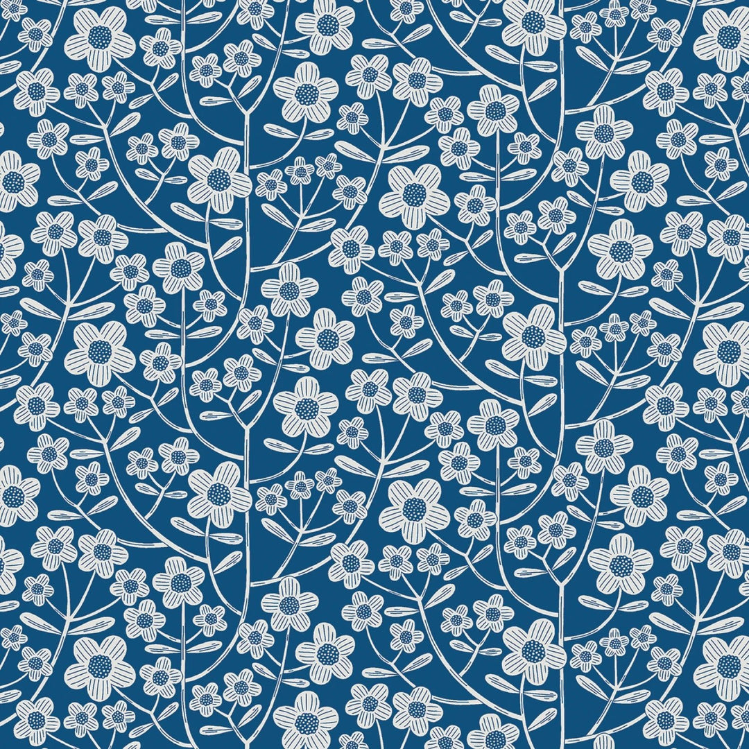 Brynn Blue 108” Cotton (16450WB - 55) - Sold in UNITS of 1/4 metre - Maple Leaf Quilting Company Ltd.