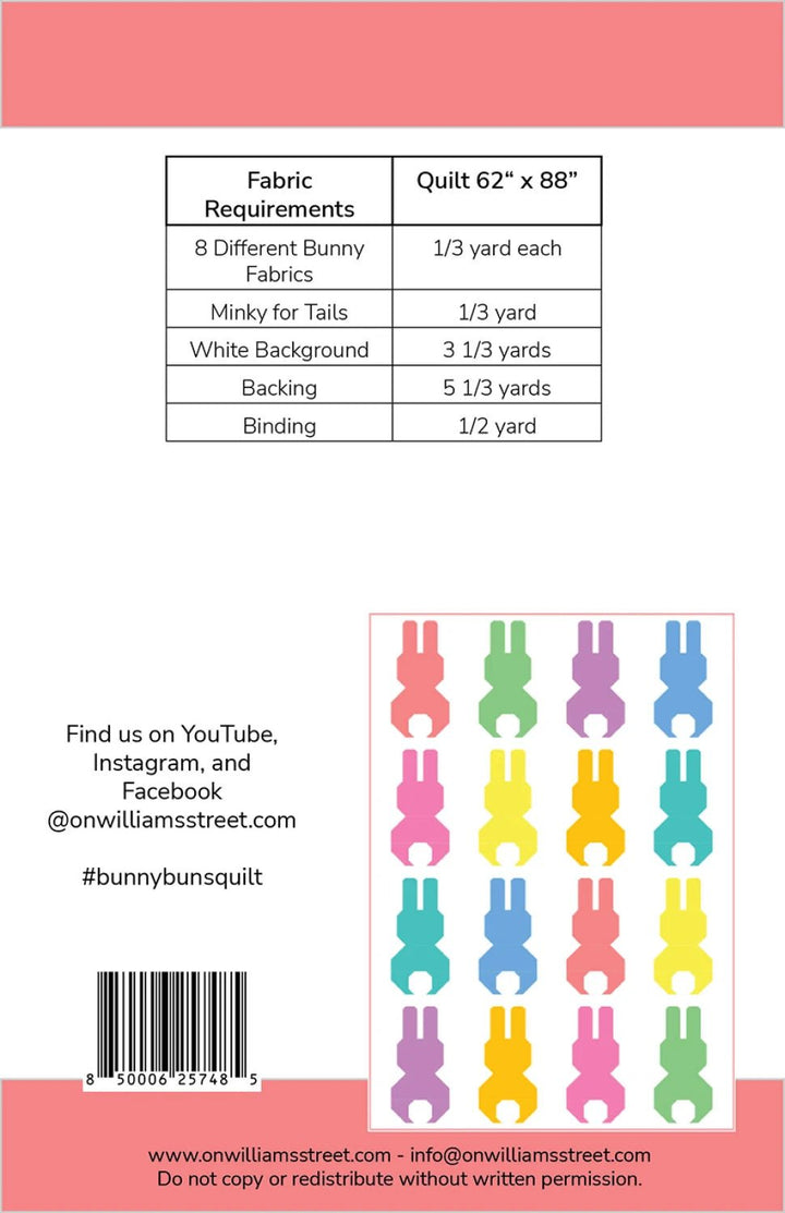 Bunny Buns (OWS - 7485) - Maple Leaf Quilting Company Ltd.