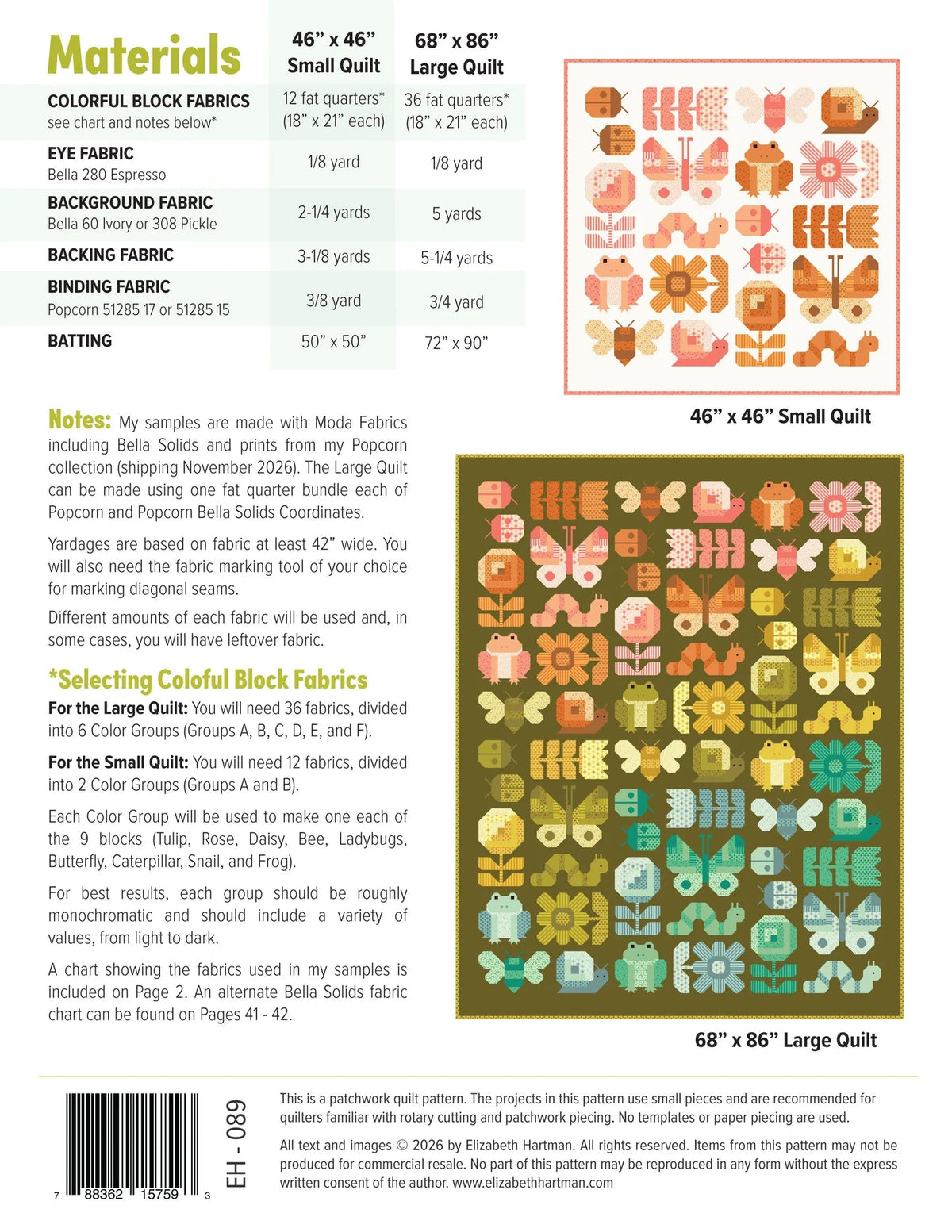 Busy Backyard Quilt Pattern (EH089) - Maple Leaf Quilting Company Ltd.