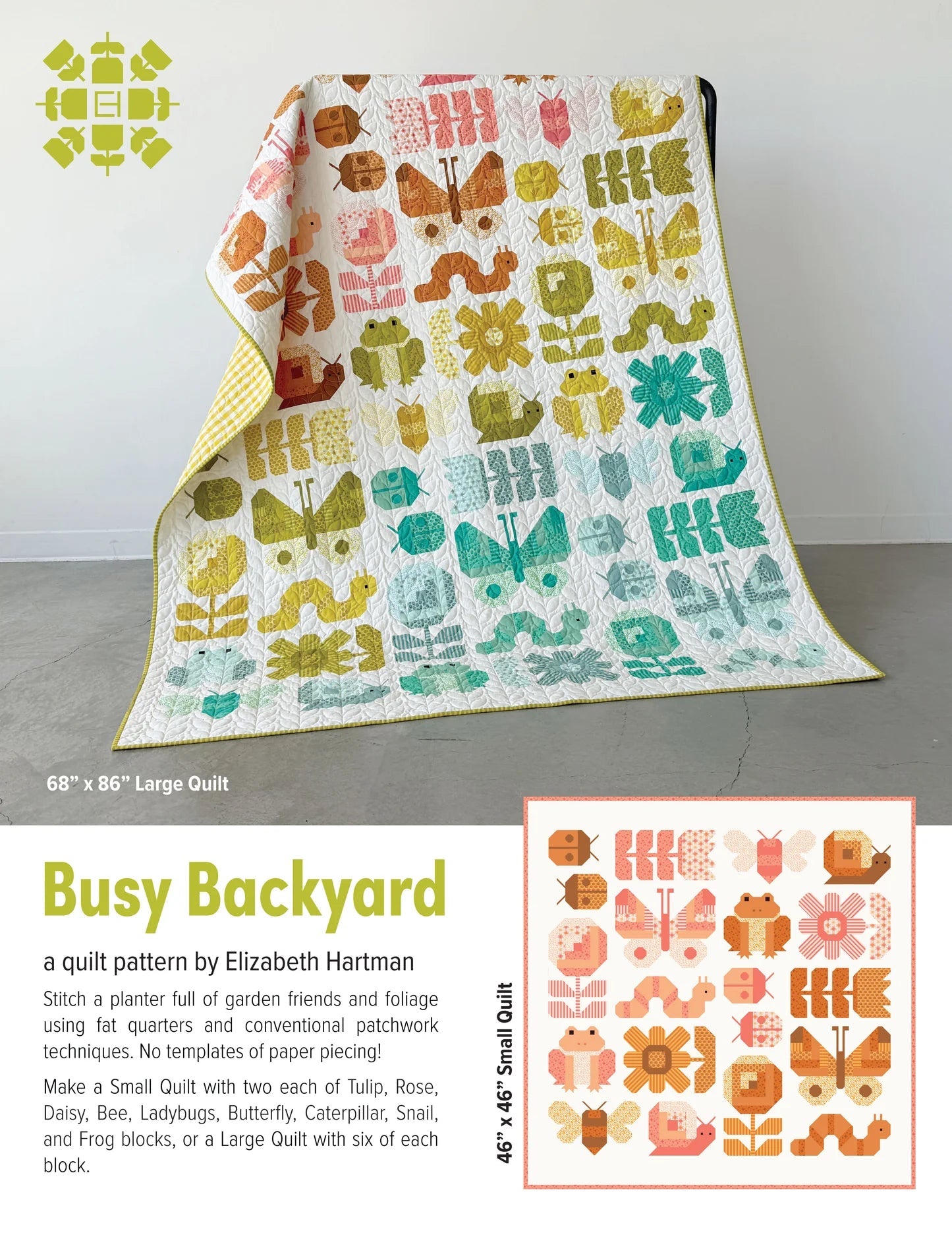 Busy Backyard Quilt Pattern (EH089) - Maple Leaf Quilting Company Ltd.