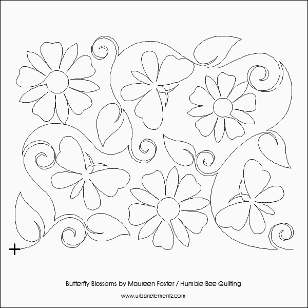 Butterfly Blossoms - 13" Paper Pantograph