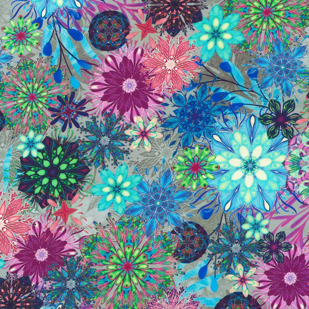Calixta by Christiane Marques Collection - Medallions Jewel | 108" Cotton (AQSDX22768201) – Sold in UNITS of ¼ metre - Maple Leaf Quilting Company Ltd.