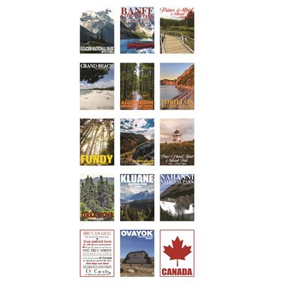 Canadian Road Trip By Hoffman – Digital Panel – 18" x 43" (20001 - 3) – Sold by the Panel - Maple Leaf Quilting Company Ltd.