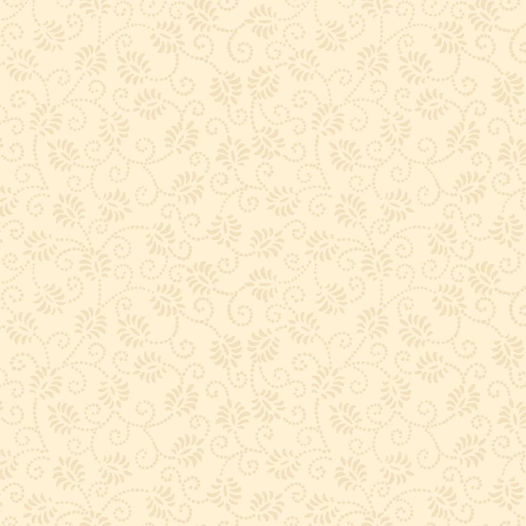 Caramel Macchiato Dancing Buds | 43/44" Cotton (39087 - 200) - Sold in UNITS of ¼ metre - Maple Leaf Quilting Company Ltd.