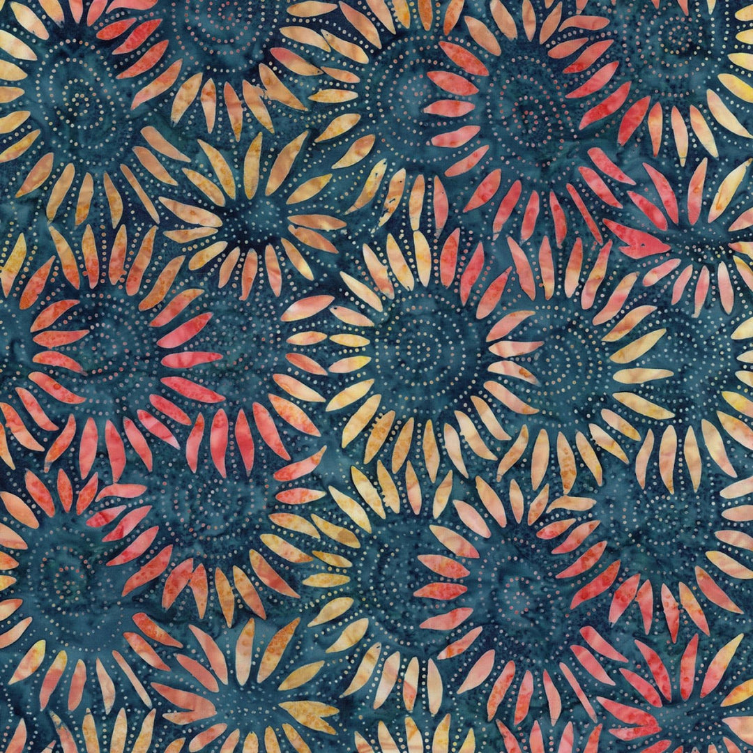 Carnival Glass Batik by Karen Gibbs Collection - City Lites | 108" Cotton (BTWB23361 - 303) – Sold in UNITS of ¼ metre - Maple Leaf Quilting Company Ltd.