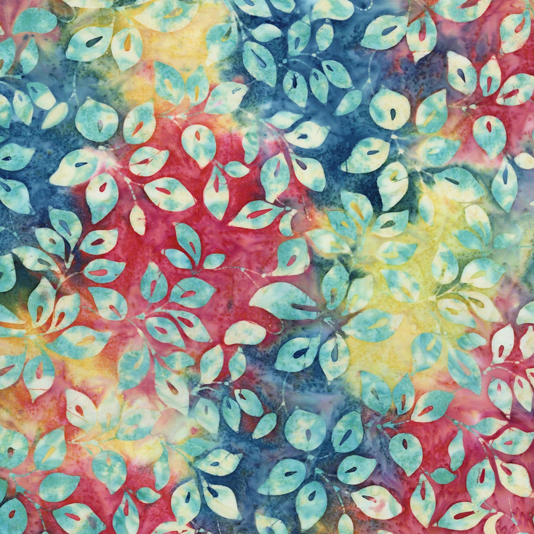 Carnival Glass Batik by Karen Gibbs Collection - Glass Brilliance | 108" Cotton (BTWB23365 - 127) – Sold in UNITS of ¼ metre - Maple Leaf Quilting Company Ltd.