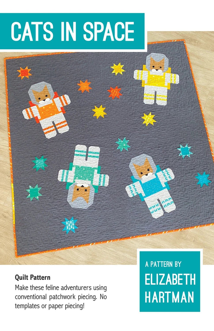 Cats in Space (EH068) - Maple Leaf Quilting Company Ltd.