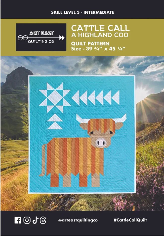 Cattle Call - A Highland Coo (AECC0525) - Maple Leaf Quilting Company Ltd.