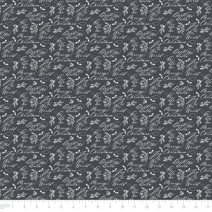 Charcoal - Holiday Wishes 44" Wide Cotton (66250503-02) 🇨🇦 - Maple Leaf Quilting Company Ltd.